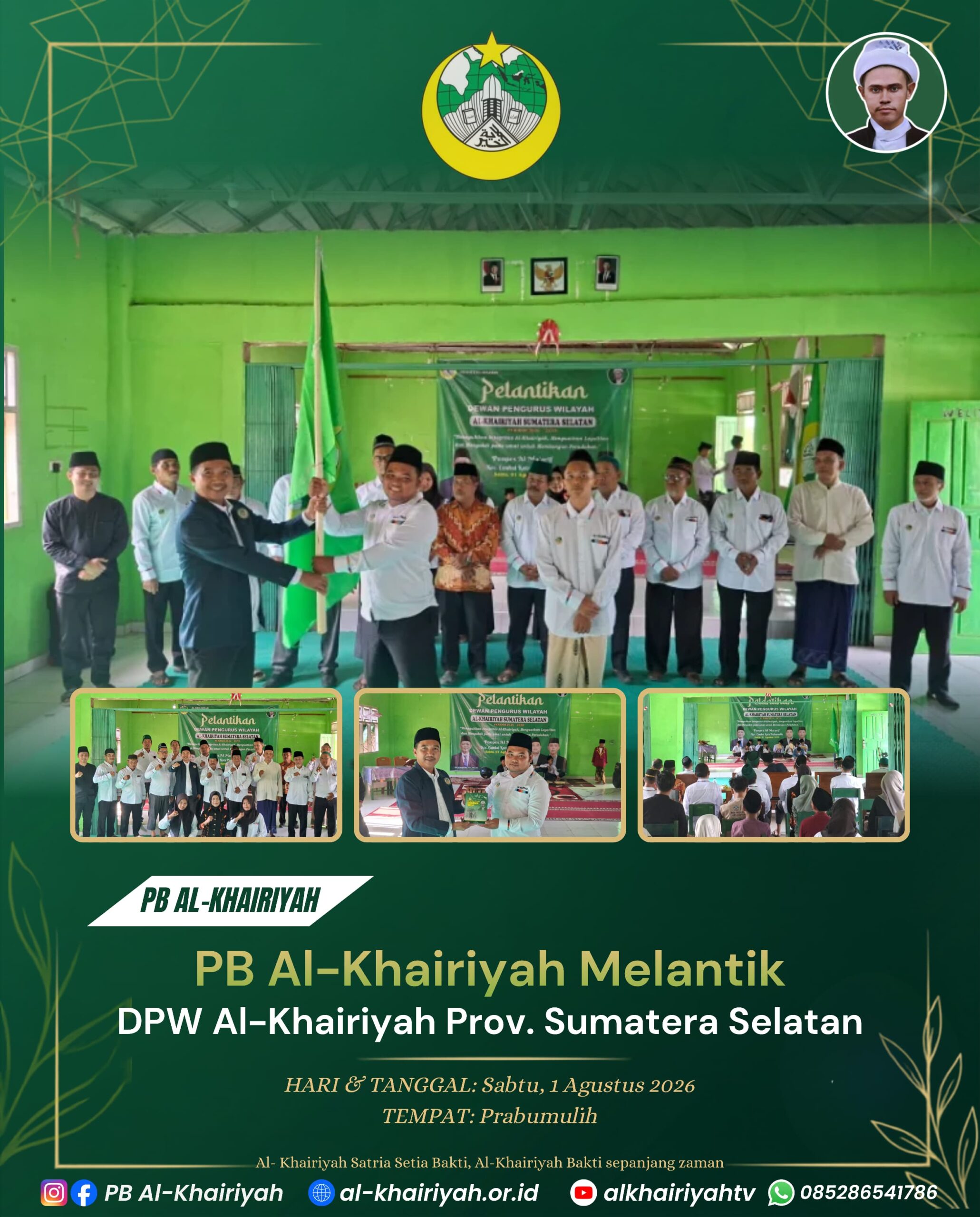 Perkuat Jejak Pengabdian, PB Al-Khairiyah Resmi Lantik DPW Sumatera Selatan di Prabumulih